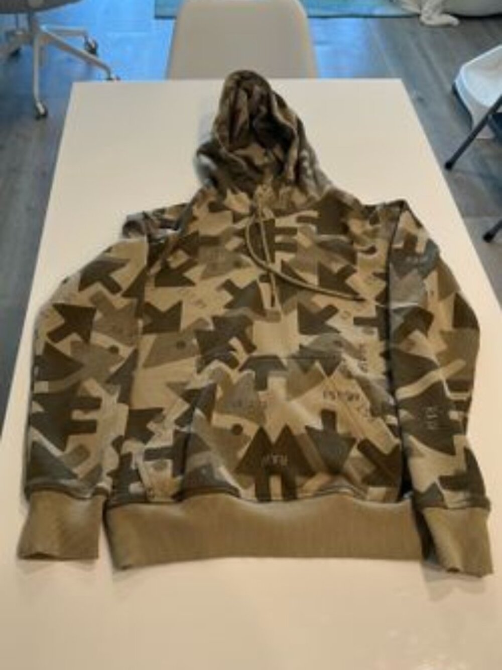G-Star Raw Olive green camouflage hoodie - S